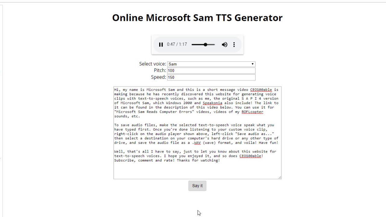 tts voice generator